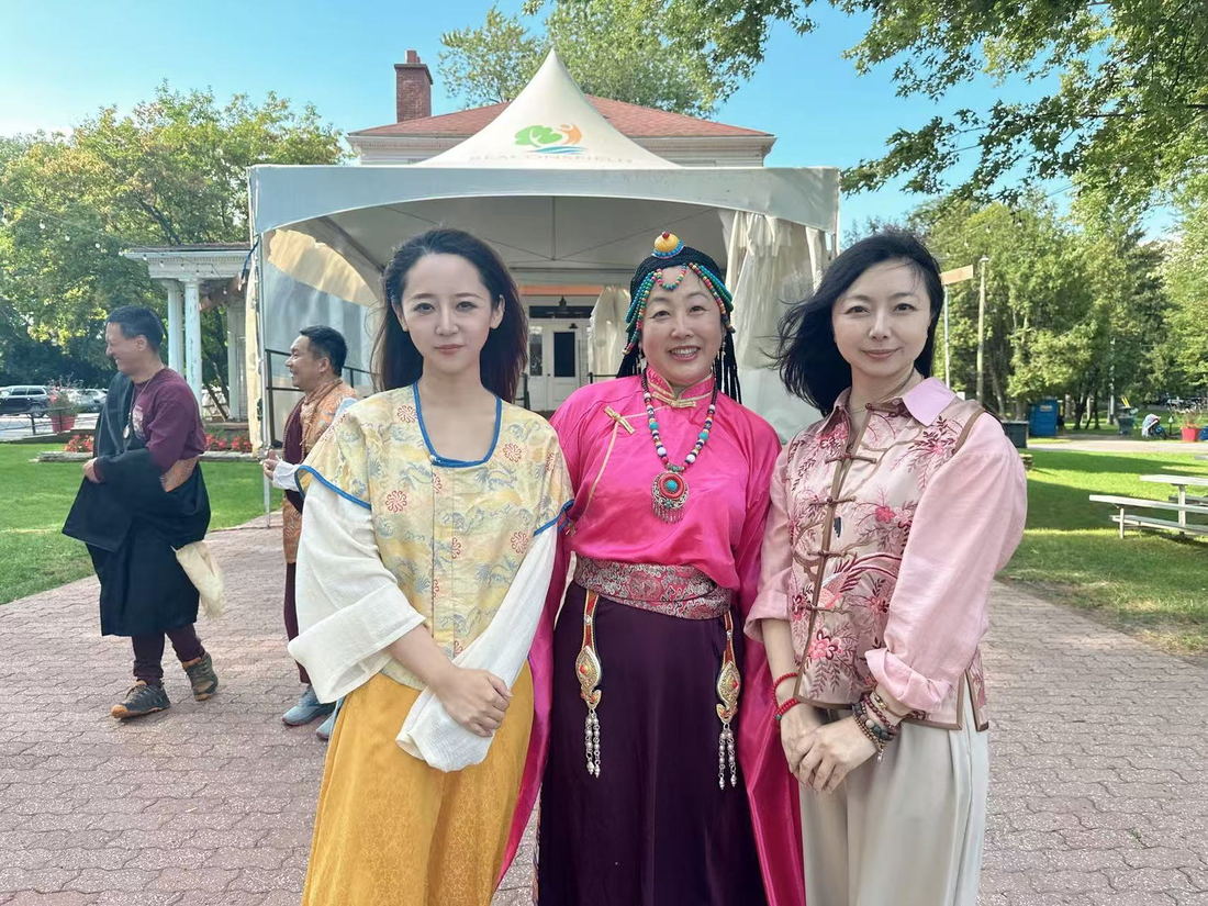 Participants in traditional dress